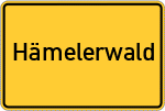 Place name sign Hämelerwald