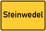Place name sign Steinwedel