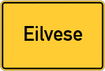 Place name sign Eilvese