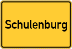 Place name sign Schulenburg, Leine