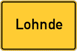 Place name sign Lohnde