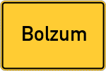 Place name sign Bolzum