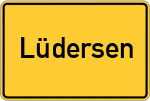 Place name sign Lüdersen