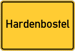 Place name sign Hardenbostel