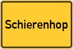 Place name sign Schierenhop