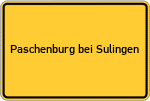 Place name sign Paschenburg bei Sulingen