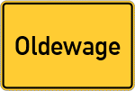 Place name sign Oldewage