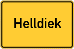 Place name sign Helldiek