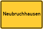 Place name sign Neubruchhausen