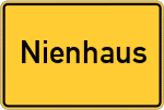 Place name sign Nienhaus