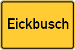 Place name sign Eickbusch