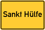 Place name sign Sankt Hülfe
