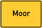 Place name sign Moor