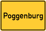 Place name sign Poggenburg