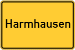 Place name sign Harmhausen