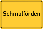 Place name sign Schmalförden