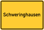 Place name sign Schweringhausen