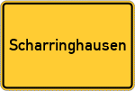 Place name sign Scharringhausen
