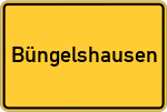 Place name sign Büngelshausen