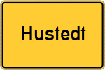 Place name sign Hustedt
