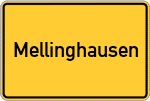 Place name sign Mellinghausen