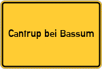 Place name sign Cantrup bei Bassum