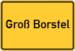 Place name sign Groß Borstel