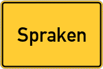 Place name sign Spraken