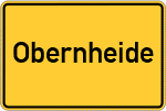 Place name sign Obernheide