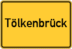 Place name sign Tölkenbrück