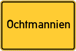 Place name sign Ochtmannien