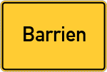 Place name sign Barrien