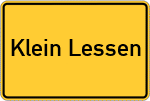 Place name sign Klein Lessen