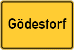 Place name sign Gödestorf