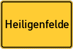 Place name sign Heiligenfelde, Niedersachsen