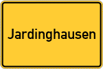 Place name sign Jardinghausen
