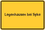 Place name sign Legenhausen bei Syke