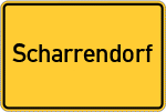 Place name sign Scharrendorf