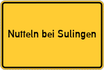 Place name sign Nutteln bei Sulingen