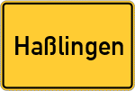 Place name sign Haßlingen