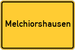 Place name sign Melchiorshausen