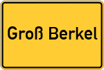 Place name sign Groß Berkel