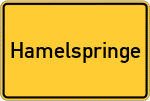 Place name sign Hamelspringe