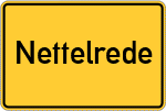 Place name sign Nettelrede