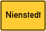 Place name sign Nienstedt, Deister