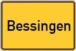 Place name sign Bessingen