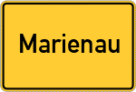 Place name sign Marienau, Kreis Hameln