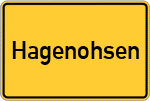 Place name sign Hagenohsen