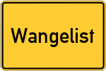 Place name sign Wangelist