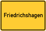 Place name sign Friedrichshagen
